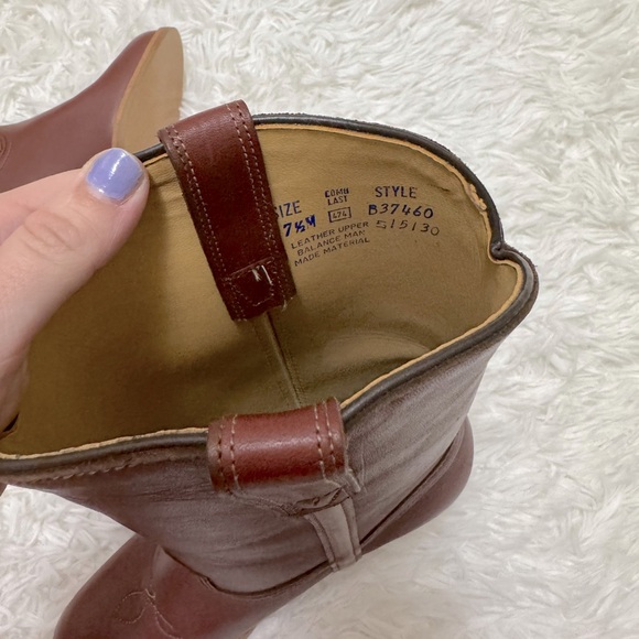 Vintage Sears Cowgirl Boots Brown Genuine Leather Cowgirl Boots Cowboy Boots - Picture 6 of 7